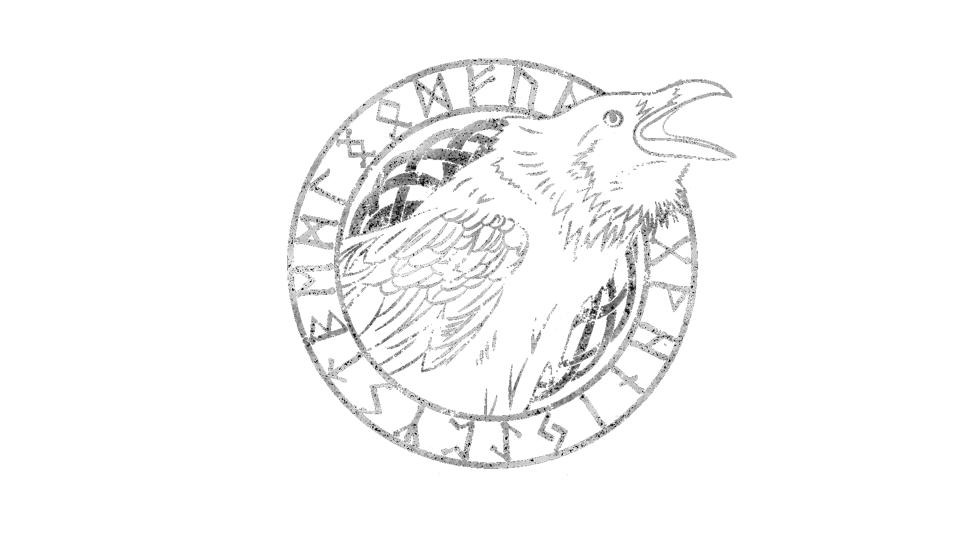 Futhark et corbeau